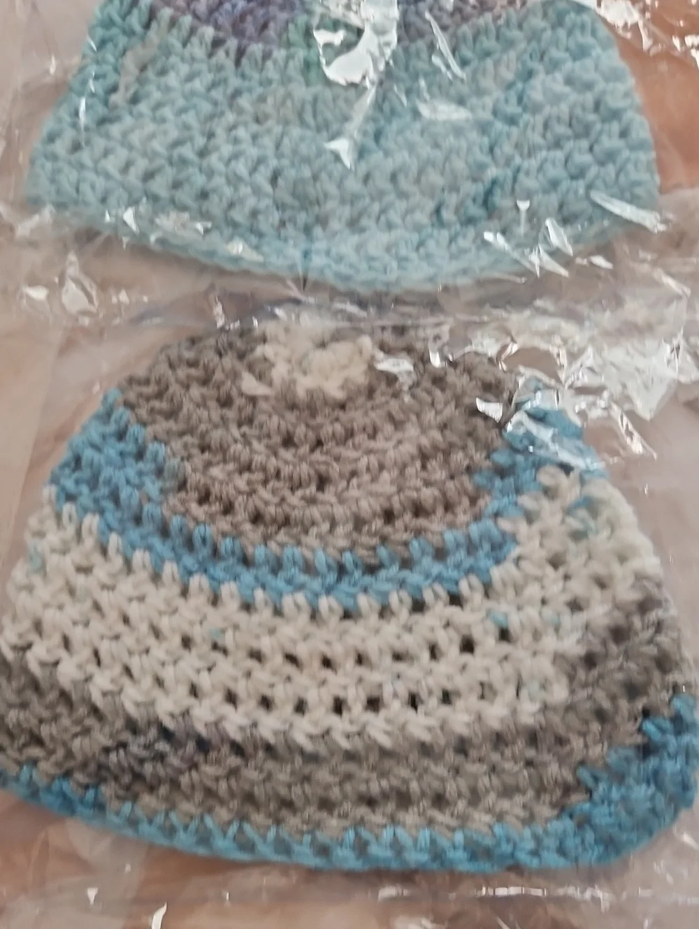 Infant HATS WINTER set Of 6 Hand Made. NEW Great Gifts